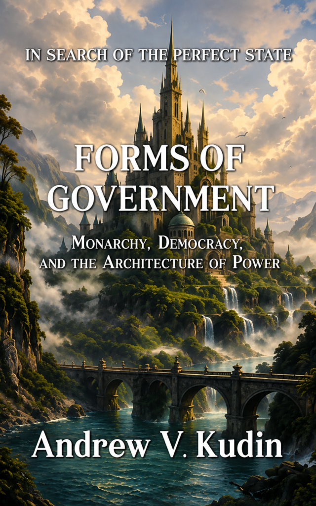 Cover of Forms of Government: Monarchy, Democracy, and the Architecture of Power by Andrew V. Kudin